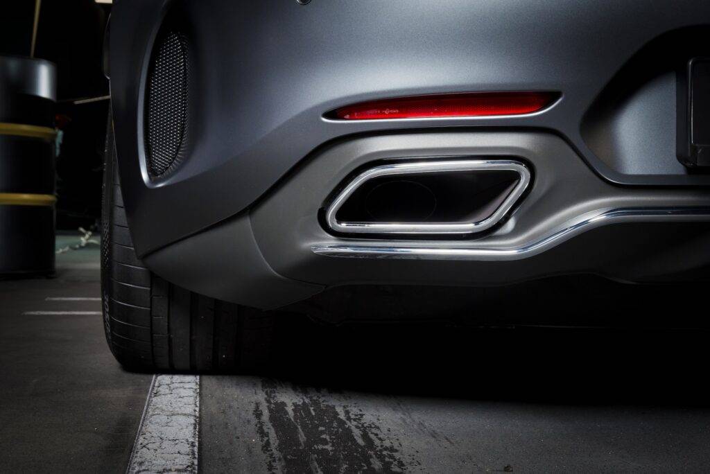 Exhaust pipe of a luxury car